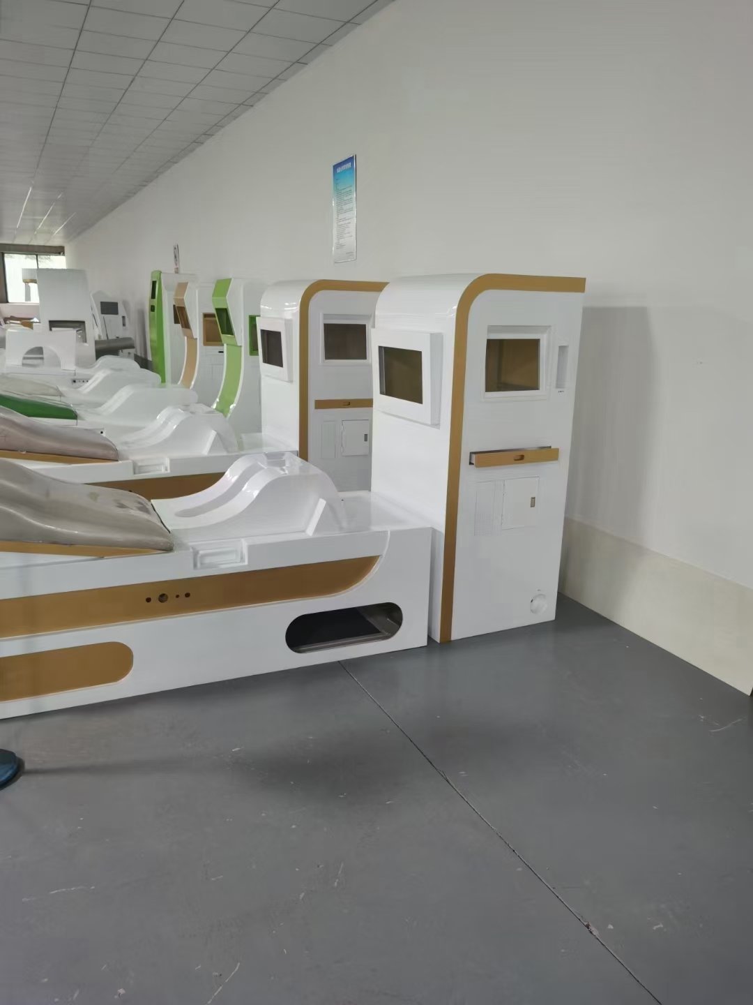 Professional colon hydrotherapy treatment room with modern equipment