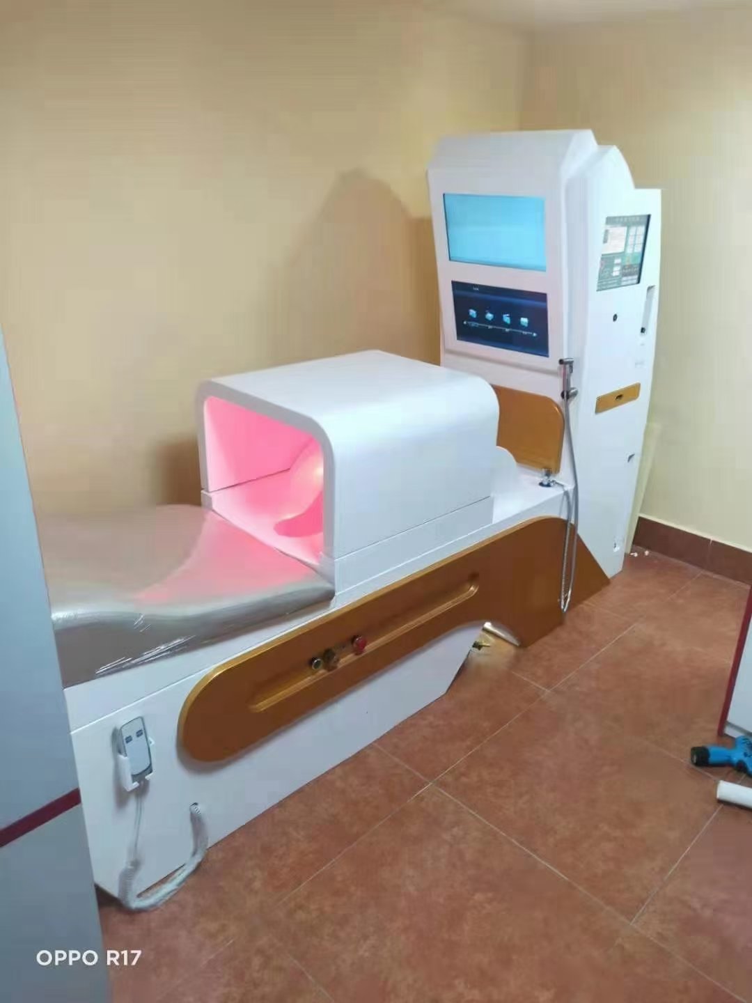 Safety features of home colonic machine system