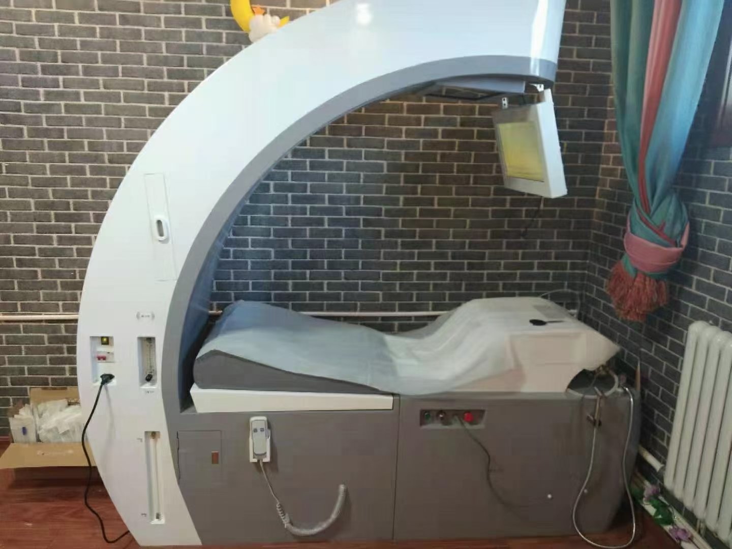 professional colonic machine in modern wellness clinic setting