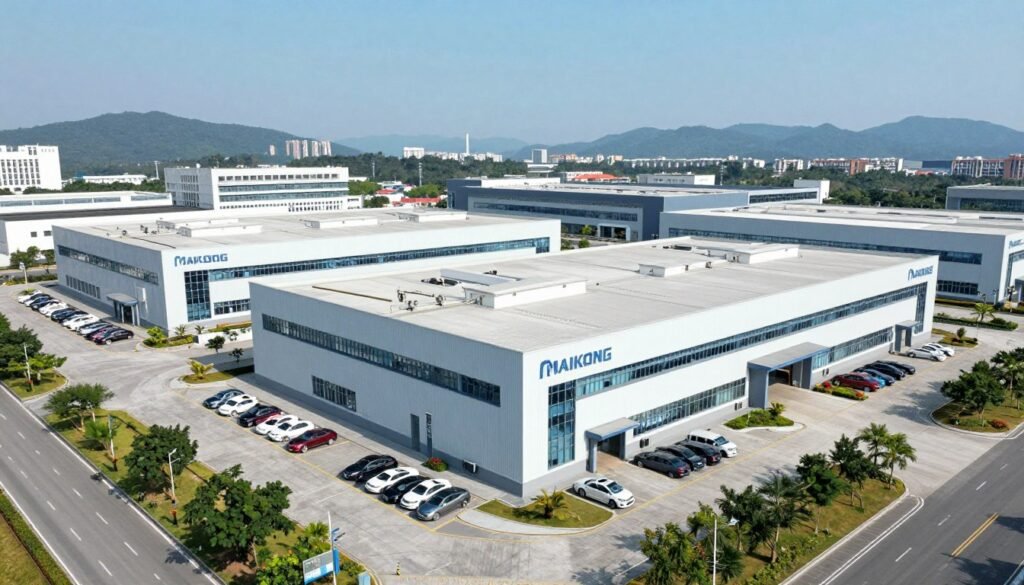 MAIKONG manufacturing facility exterior aerial view