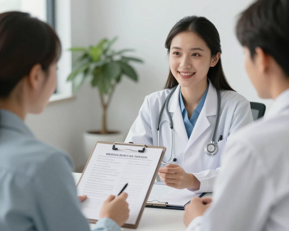 Medical consultation before colon hydrotherapy treatment
