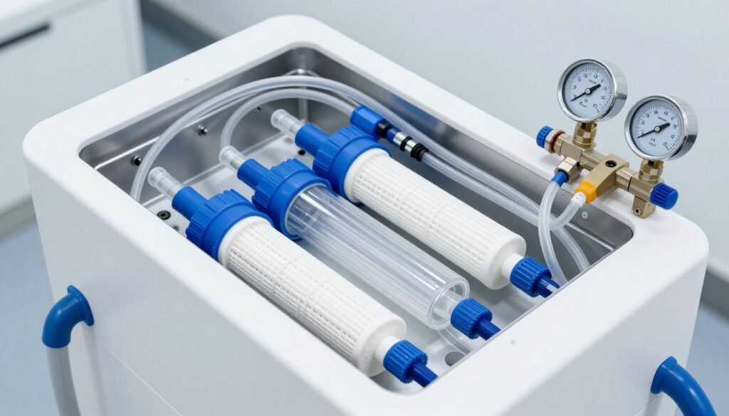 Toxygen colon hydrotherapy machine water filtration system components