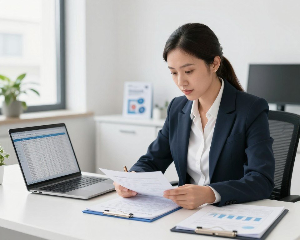 UK clinic owner reviewing business plan for colonic services