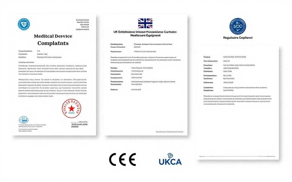 UK regulatory compliance certificates for colonic machines including CE and UKCA marking