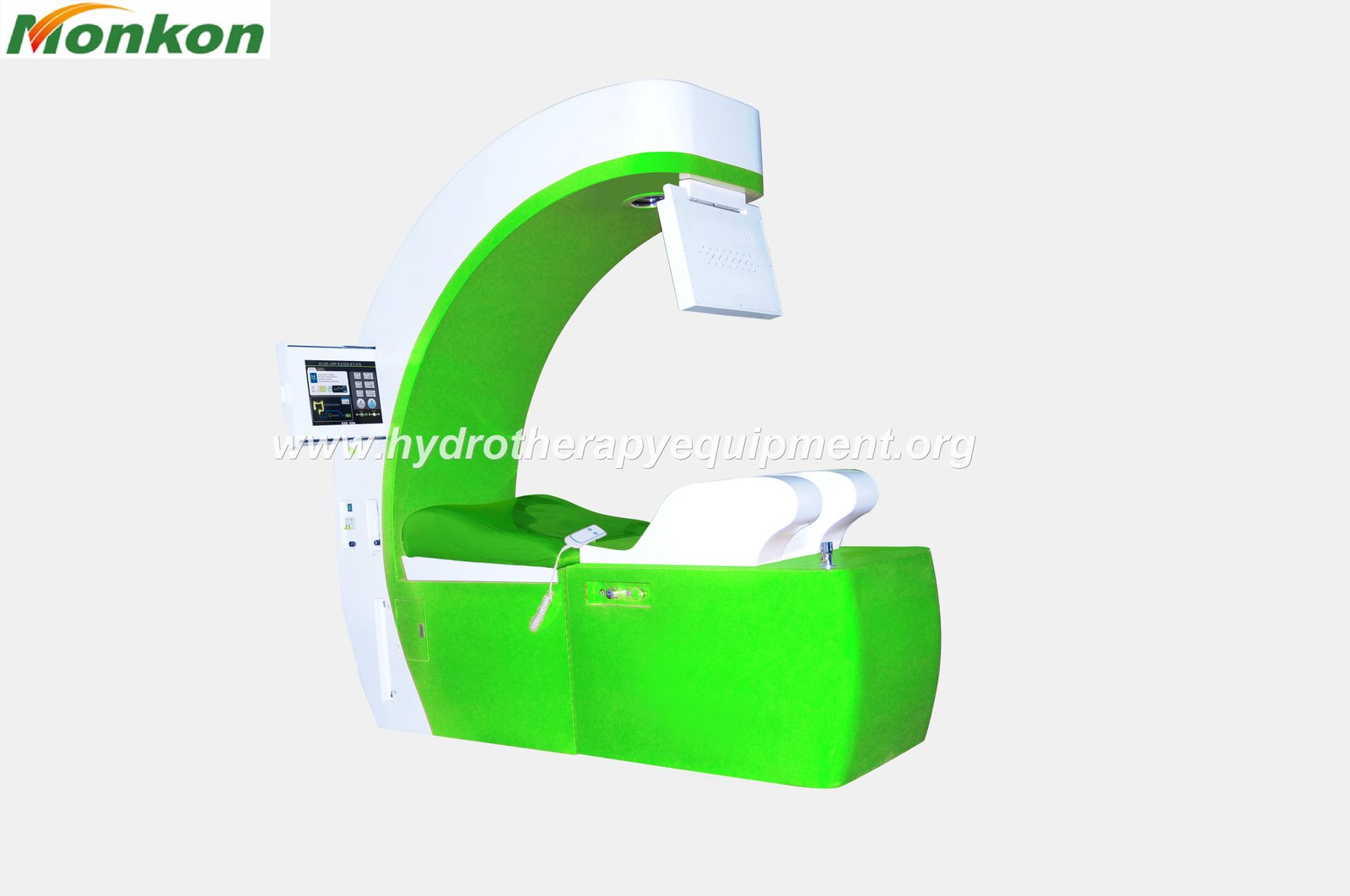 Modern UK wellness clinic interior with colon hydrotherapy equipment