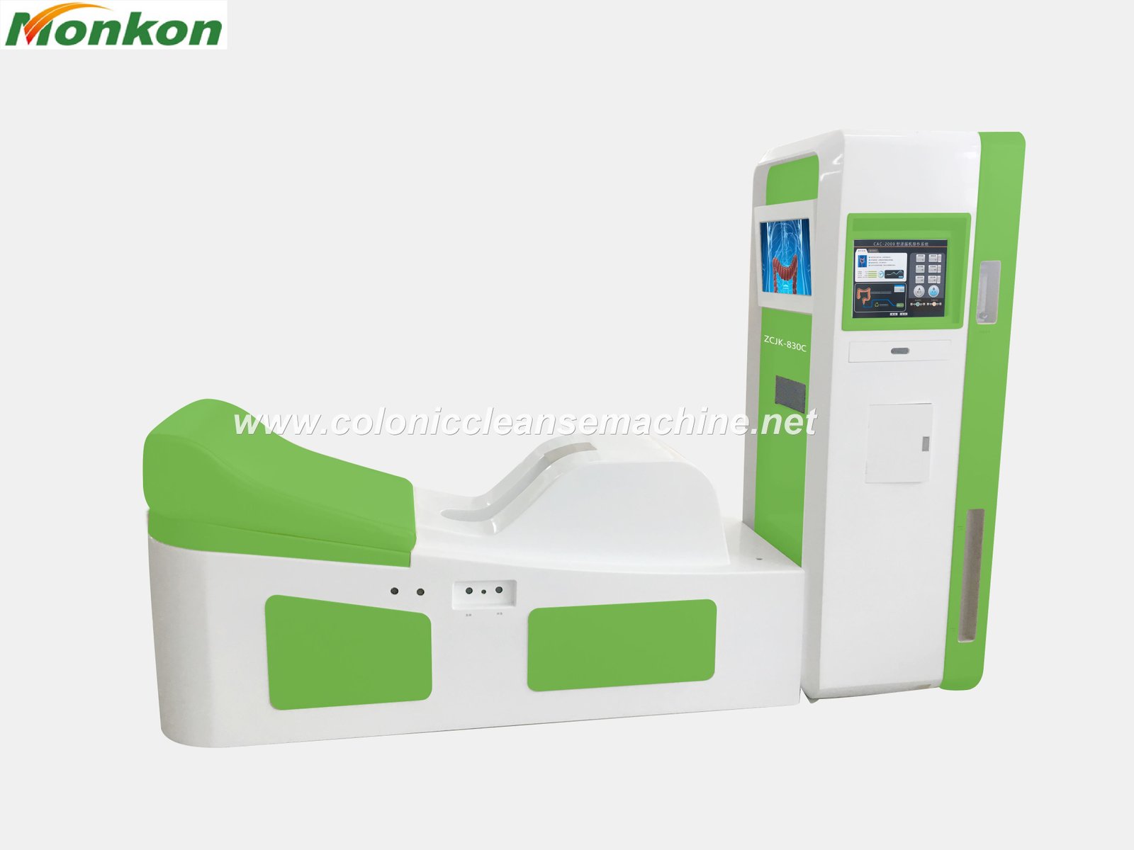 Professional gravity colonic machine in modern UK wellness clinic