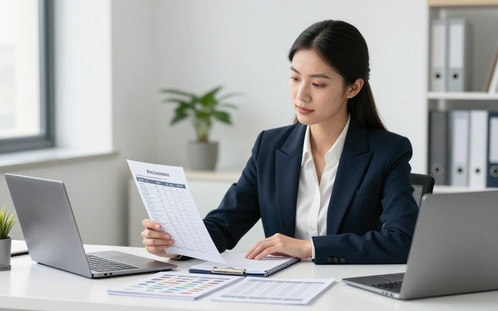 Clinic owner following step-by-step equipment procurement checklist