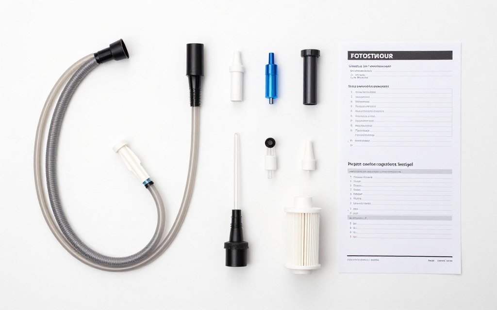 Colonic machine packaging and accessories layout