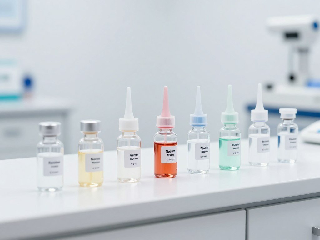 Comparison of different enema solution bottles