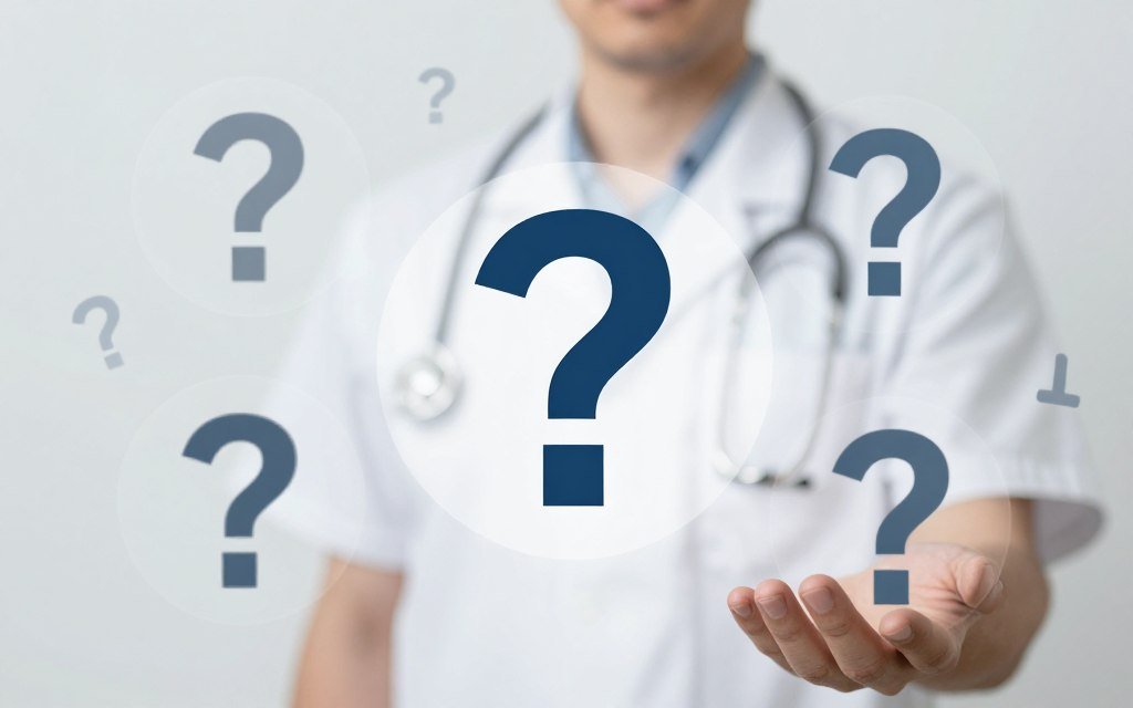 FAQ concept with question marks and answers