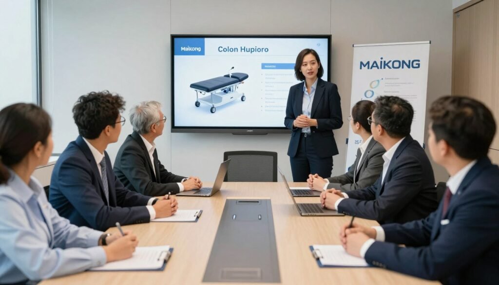 MAIKONG professional partnership team meeting with UK distributors