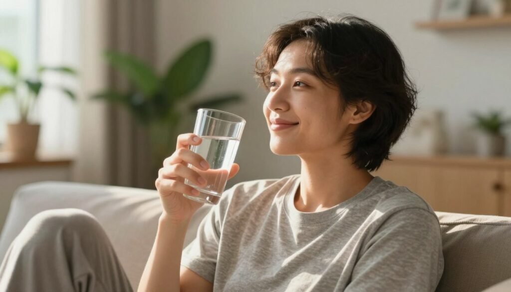 Person feeling healthy and energetic after successful bowel cleanse journey
