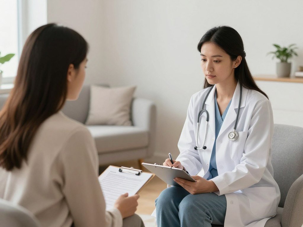 Professional therapist conducting client consultation