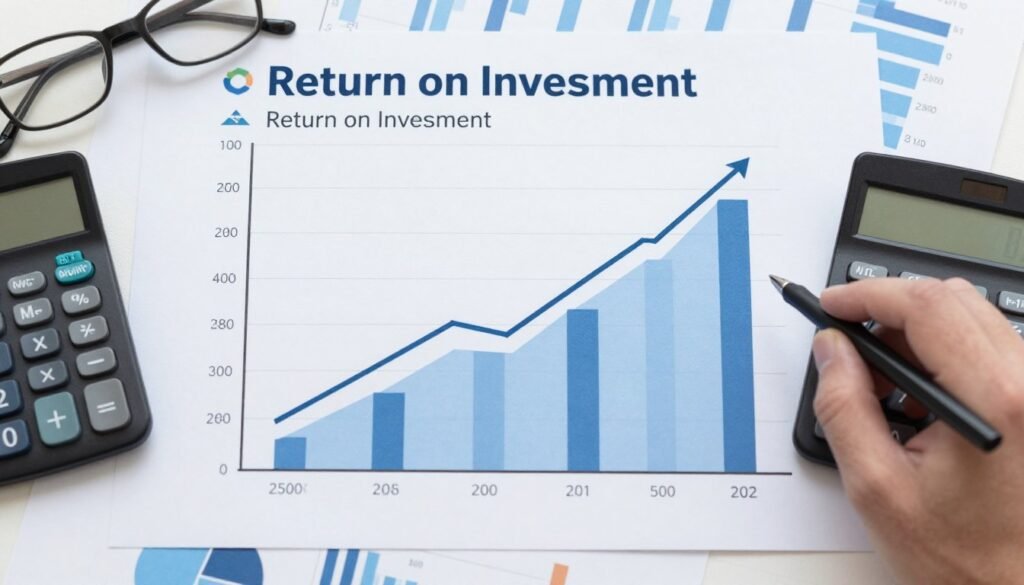 ROI calculation chart for colonic machine investment in UK