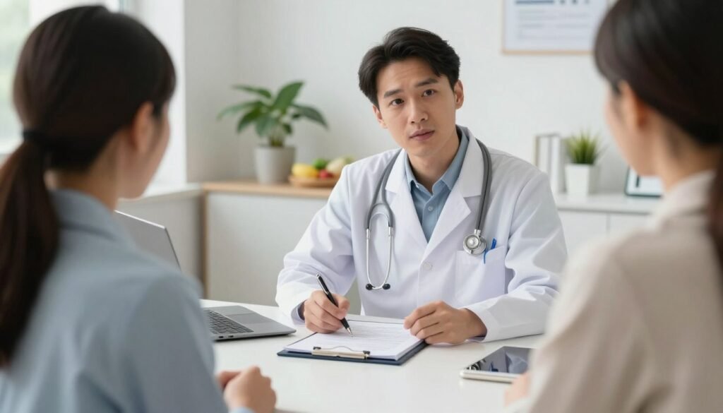 health benefits detox concept with doctor consultation