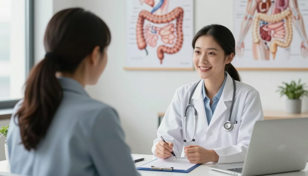 healthcare professional consultation about colon health and digestive concerns