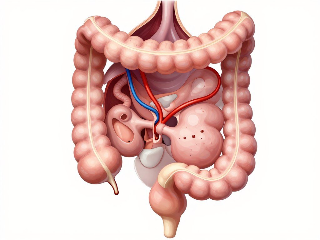 medical diagram showing colon anatomy and perforation risk