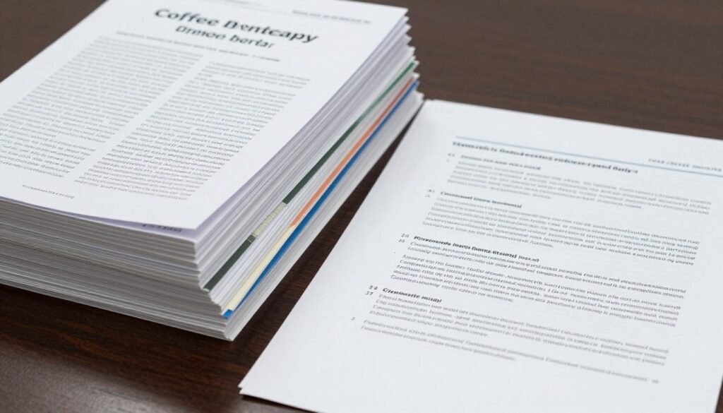 medical journals and research papers about coffee enema studies