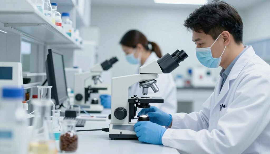 scientific research laboratory testing coffee enema compounds
