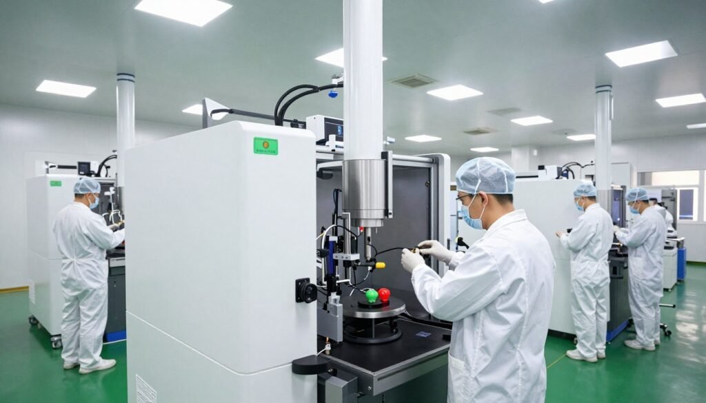 MAIKONG manufacturing facility in Shenzhen showing quality control and production lines