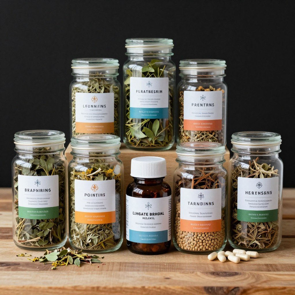 Natural herbal supplements and teas for colon health