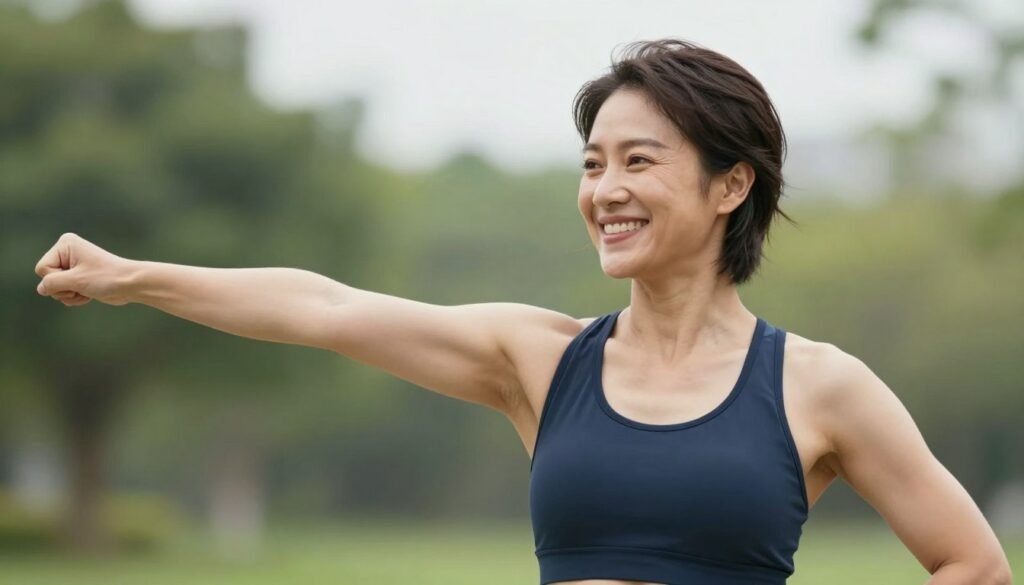 Healthy person enjoying wellness after successful parasite treatment