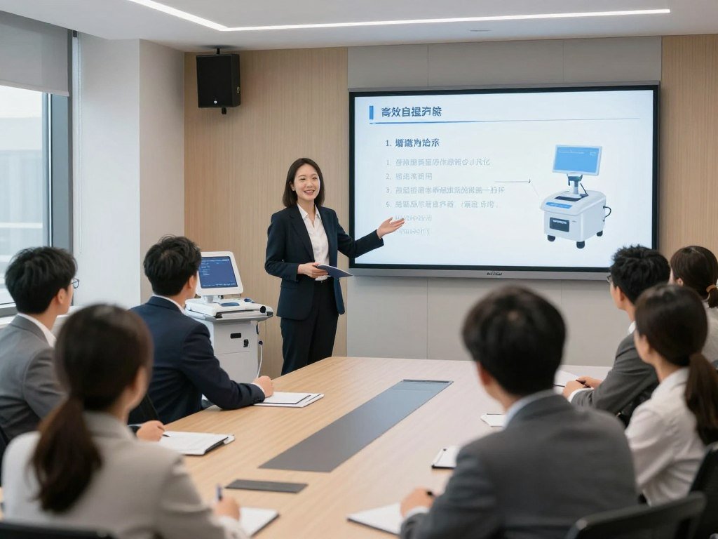 Sales training presentation for medical equipment distribution