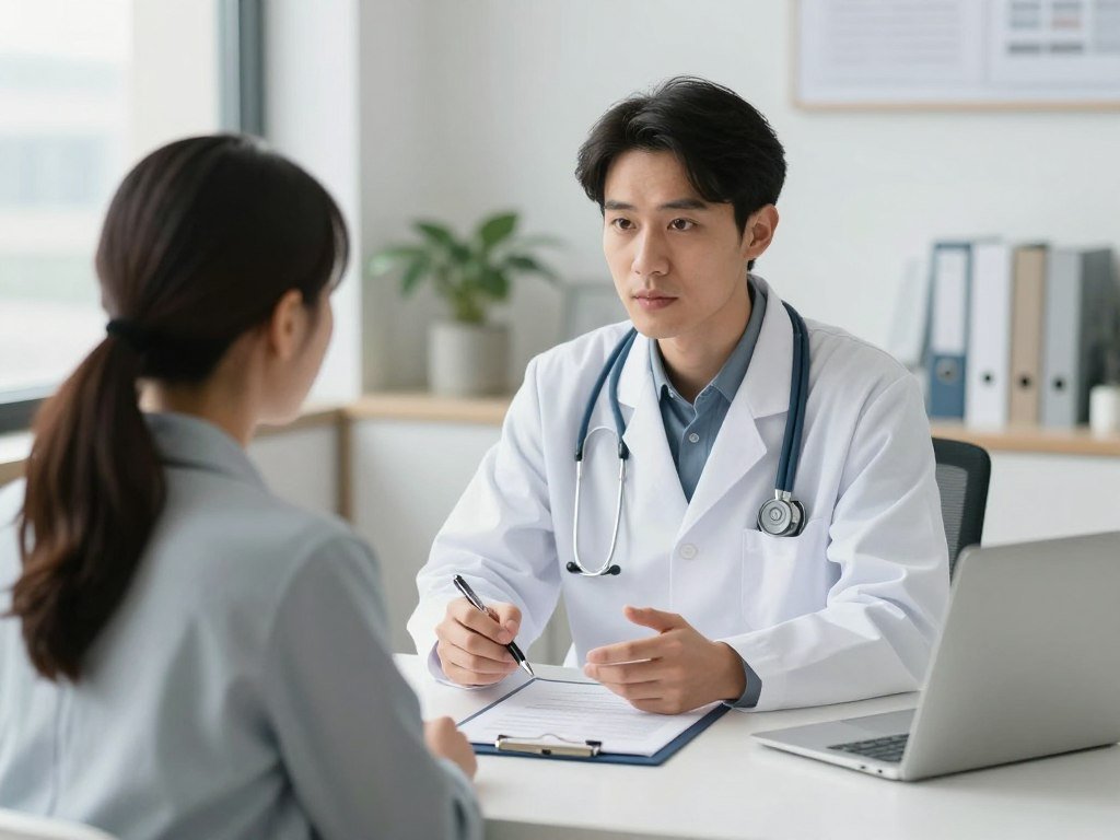 doctor consultation about digestive health