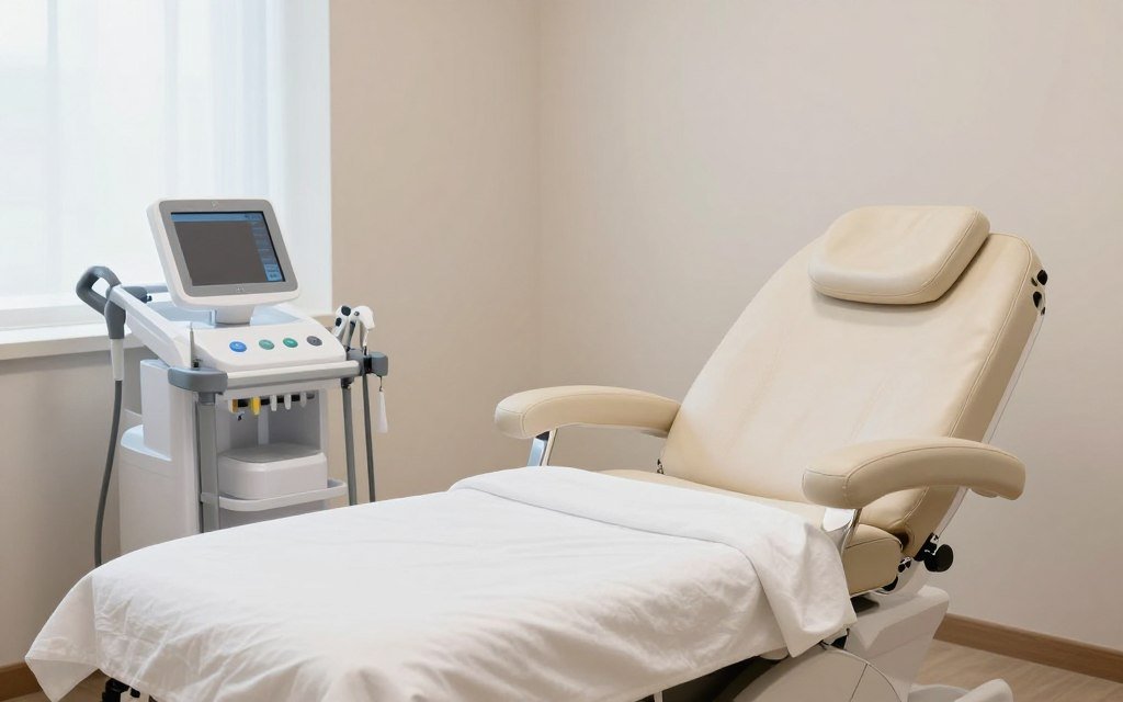 modern professional colon hydrotherapy treatment room