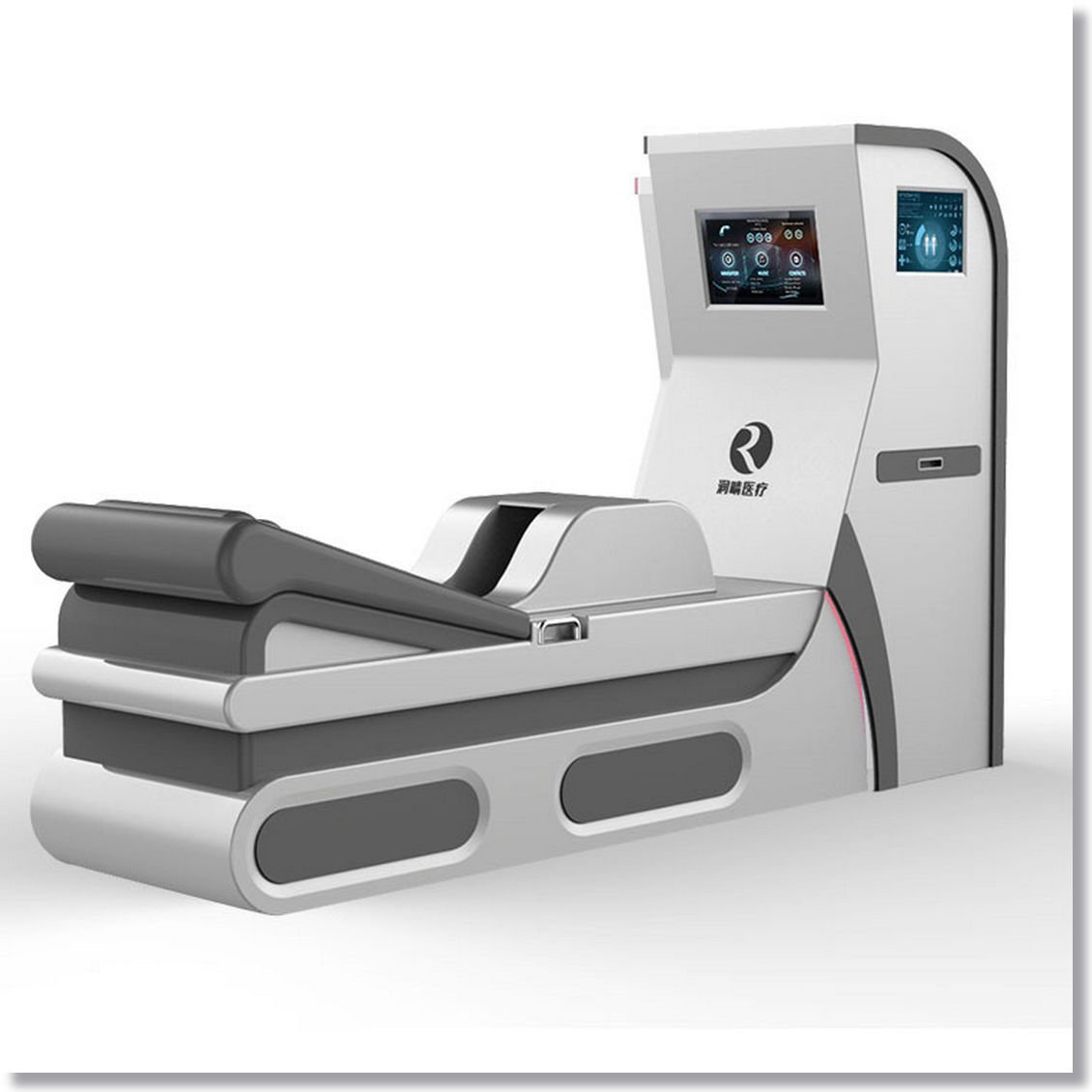 Modern colonic hydrotherapy machine in professional clinical setting
